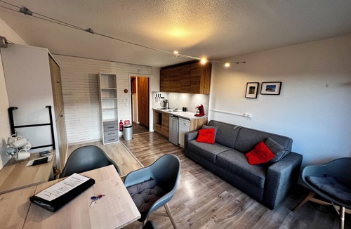 Les Carroz-d'Araches Apartment | Mountain studio in the center of Les Carroz, ideal for couples and small families.