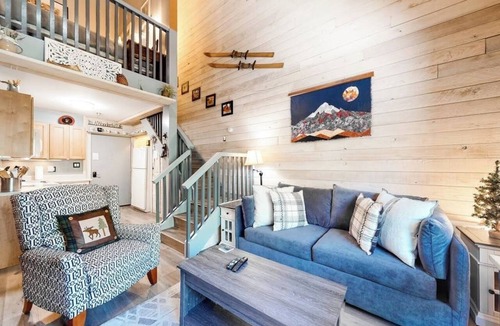 Elkhorn Village Apartment | Mountain studio & loft with fireplace, near skiing & trails