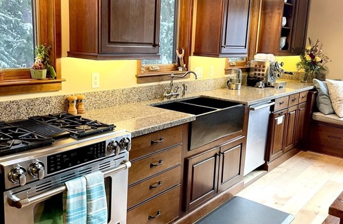 Rossland House | Mountain View Escape: Elegant Family-Friendly Home Near Red Mountain Ski Hill