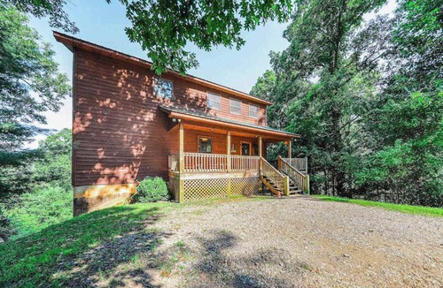 Murphy House | Mountain View Home w/Private Hot Tub, Game Room, & Relaxing Creek on Property