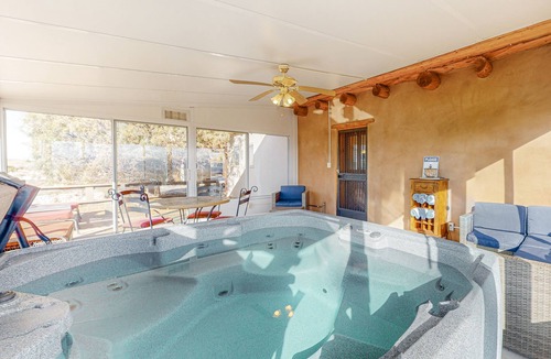 El Prado House | Mountain-view home with picture-perfect panoramas on 2 acres & indoor hot tub
