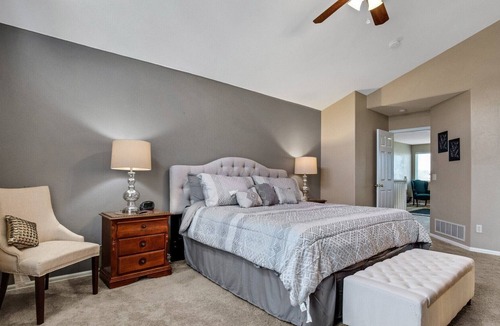 Aurora House | Mountain-View Home with Private Hot Tub, Dog-Friendly Yard, Office, Fireplace