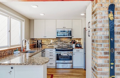 Warren House | Mountain-view home with new deck, fireplace, & shared pool - walk to lifts