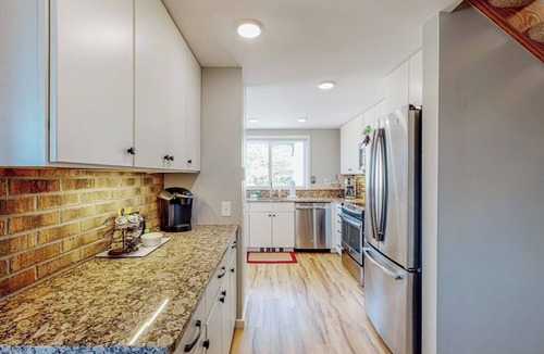 Warren House | Mountain-view home with new deck, fireplace, & shared pool - walk to lifts