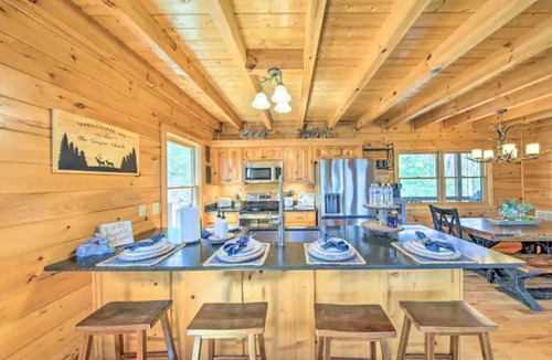 Mineral Bluff Cabin | Mountain views, hot tub, pet friendly