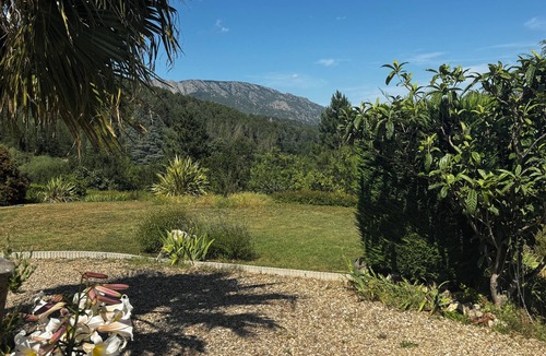Olargues Apartment | Mountain views with Heated pool and optional Jacuzzi. South of France