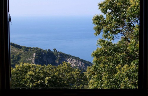 Xorichti Villa | Mountain villa with beautiful gardens and sea view, near Mylopotomos beach