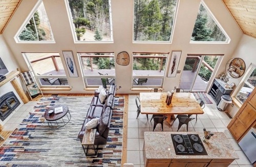 Angel Fire Ski Chalet | Mountainside Chalet with views! Private 2 acres. 4beds, 3 baths 2 master suites.