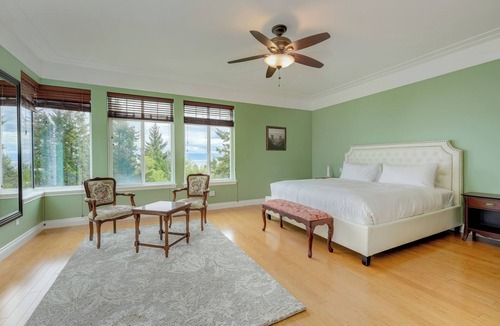 Otter Point House | Mountaintop, ocean-view home minutes from hiking, beaches & more. Stair-free!