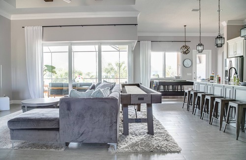 South Gulf Cove Villa | My Charlotte villa : Heated pool and boat dock