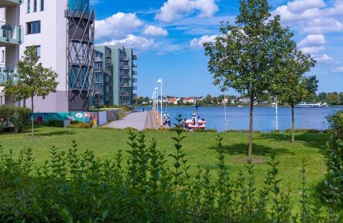 Kropeliner-Tor-Vorstadt Apartment | "myHarbourfront", luxuriöses Wohnen an der Hafenmole mit Wäsche