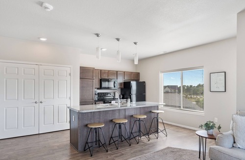 West Des Moines Apartment | Natural Light End Unit w/Private Balcony, Gym, Pool, Pickleball, Prime Location
