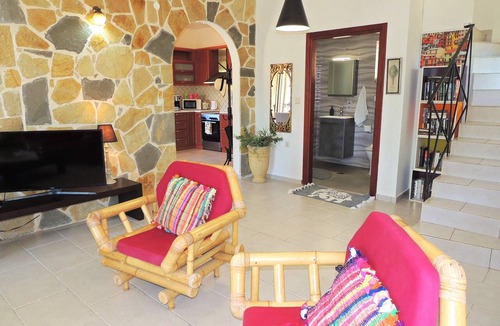 Katochori Villa | Near Kalives. 2 bedrooms, private pool, Free WIFI, A.C, views and all amenities.