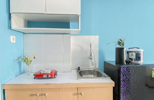 Bogor Barat Apartment | Neat Studio With Blue Toned Wall At Dramaga Tower Apartment