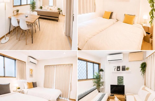 Shinagawa Villa | New!편의점1분#신주쿠20분#시부야20분#30평#최대8명#침실2개#하네다공항직통60분#러블리아파트#고급매트리스#2층주택