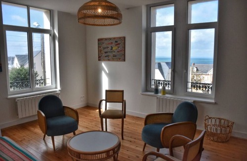 Pleneuf-Val-Andre Apartment | New apartment, sea view, sleeps 6, Val André beach 80m away, all on foot, garden