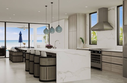 Blue Hills House | New BEACHFRONT Aqua Blu Villa 1-Oceanfront Paradise-4 King Bdrms -max 8 guests