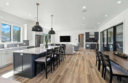 Baileys Harbor House | New Build Baileys Harbor-sunset view & pool table