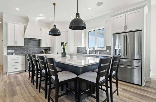 Baileys Harbor House | New Build Baileys Harbor-sunset view & pool table