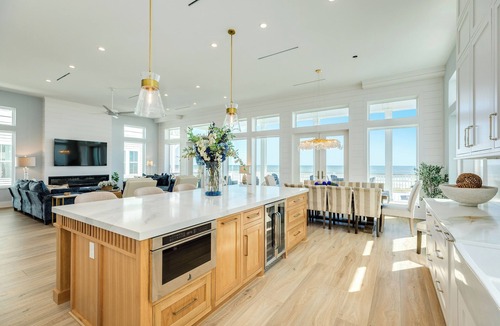 Galveston House | New Construction, Beachfront Luxury w/6 Suites & 360 Degree Views!