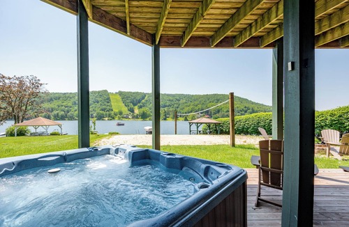 McHenry House | New! Elegant Lakefront Lodge w/Indoor Pool & Sauna