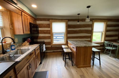 Huntingdon House | New Listing! Remodeled log farmhouse with lake view!