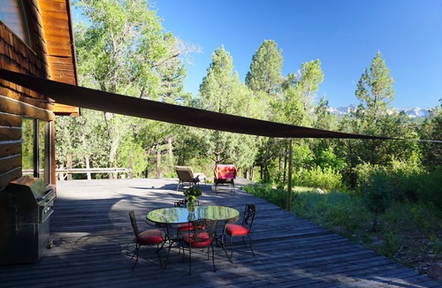 Ridgway House | NEW LISTING! Spectacular setting, Log Cabin w/Cascading Decks to Fishing Creek