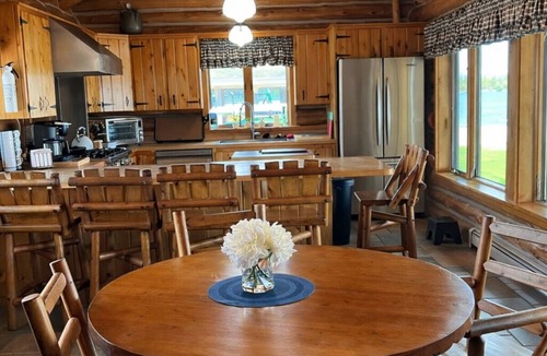 Hessel Cabin | NEW LISTING! WATERFRONT LAKE HURON w/covered dock. Close to Mackinac Island