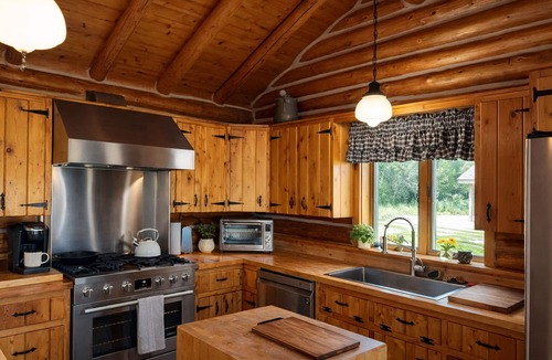 Hessel Cabin | NEW LISTING! WATERFRONT LAKE HURON w/covered dock. Close to Mackinac Island