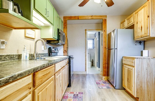 Truth or Consequences Cottage | New Mexico Cottage: Private Yard & Hot Tub