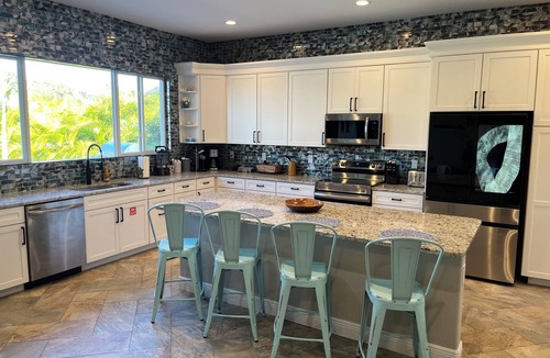 Venetian Way House | New! Waterfront home with a beautiful pool and jacuzzi