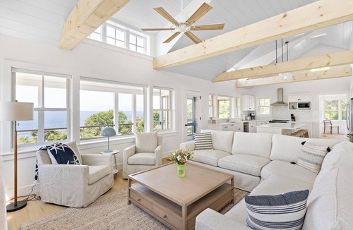 West Tisbury House | New Waterfront Home, Secluded on Private Road w Pvt Beach, only 10min to town