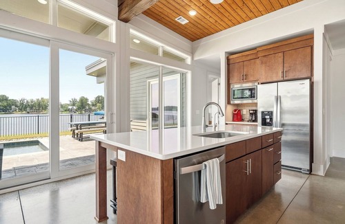 Eatonton House | NEW Waterfront Mid-century Modern Home with Heated Pool
