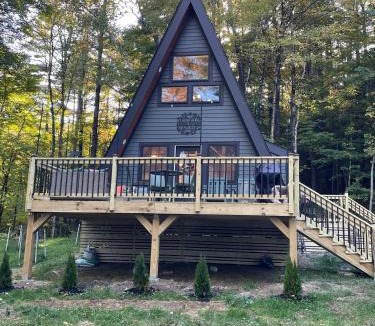 St. Johnsbury Center House | Newly Built A-Frame nestled in the woods
