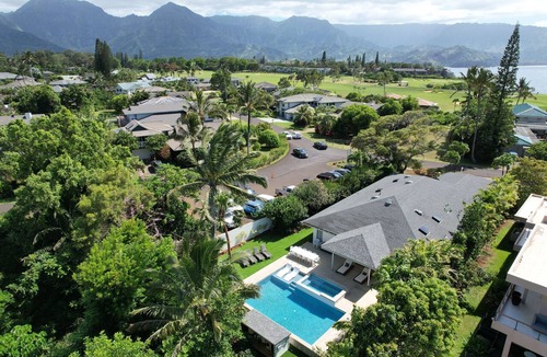 Princeville House | Newly renovated +Brand New Pool and Spa + Airy-Custom Ocean Bluff Home