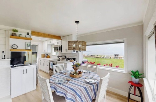 Bow House | Newly renovated waterfront home on Samish Island with firepit