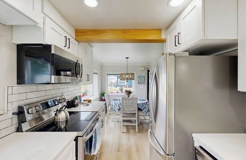 Bow House | Newly renovated waterfront home on Samish Island with firepit