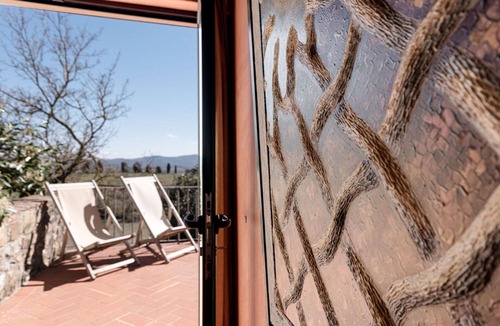Bucine Apartment | Nice apartment for 2 guests with A/C, pool, WIFI, TV, terrace and panoramic view