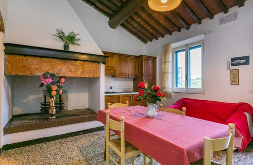 Monteriggioni Villa | Nice apartment in villa for 5 guests with pool, WIFI, TV, patio, pets allowed and panoramic view