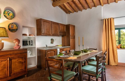 Tavarnelle Val di Pesa Apartment | Nice apartment with WIFI, pool, A/C, TV, pets allowed and panoramic view, close to Greve In Chia.