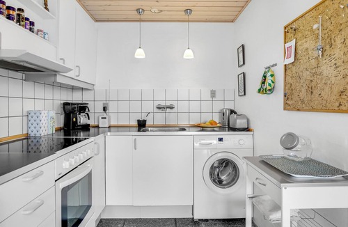 Hejsager Strand Apartment | Nice cottage at the end of a street with sea view.