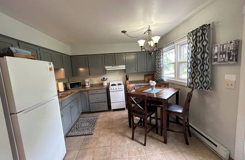 Iola Apartment | North Lake has great fishing, swimming and sunsets! This is an apartment.
