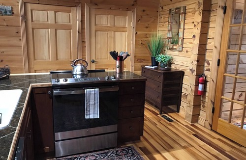 Ferguson Cabin | North Star, a private log cabin with a gorgeous view in Leatherwood Mountains