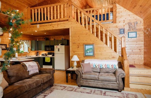 Brill Cabin | Northern Boundaries Cabin Charming 4 Season Rental Cabin at Christie Mt Ski Area