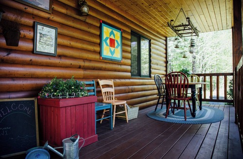 Brill Cabin | Northern Boundaries Cabin Charming 4 Season Rental Cabin at Christie Mt Ski Area
