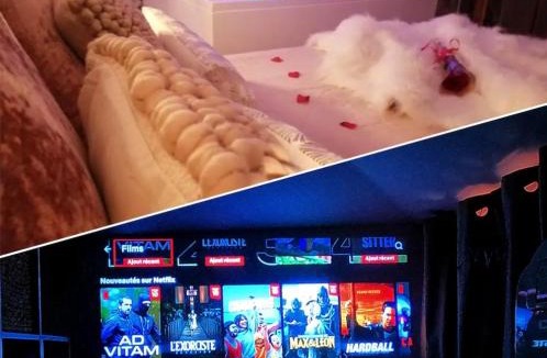Pont-de-Veyle Apartment | Nuit Romantique, Spa, Champagne, Cinéma, Flipper - Escapade Veyloise
