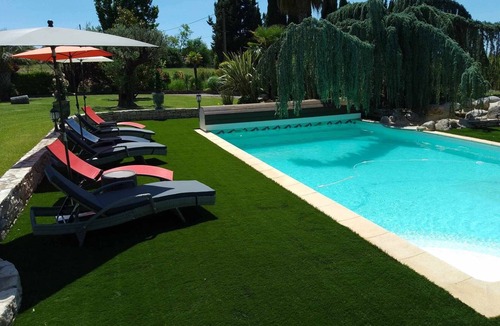 Boisset-et-Gaujac House | OASIS OF BOISSET: 5* MAS, 3 min from Anduze, PRIVATE POOL, SPA/SAUNA,16 people