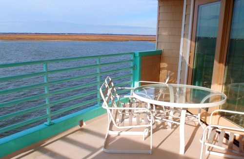 Townsend's Inlet Condo | Ocean and Bay views from both inside and outside the unit.