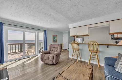 Kure Beach Condo | Ocean Dunes 104 – Spacious oceanfront condo at Ocean Dunes in Kure Beach