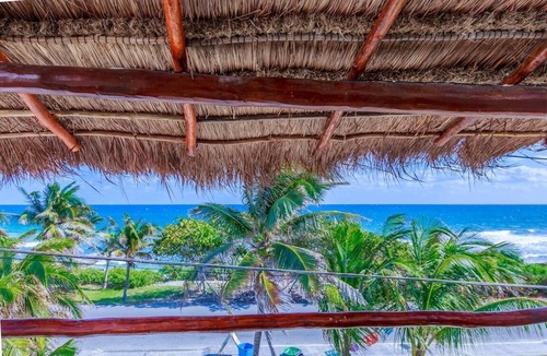 La Gloria Villa | Ocean Front Condo steps away from Caribbean Sea